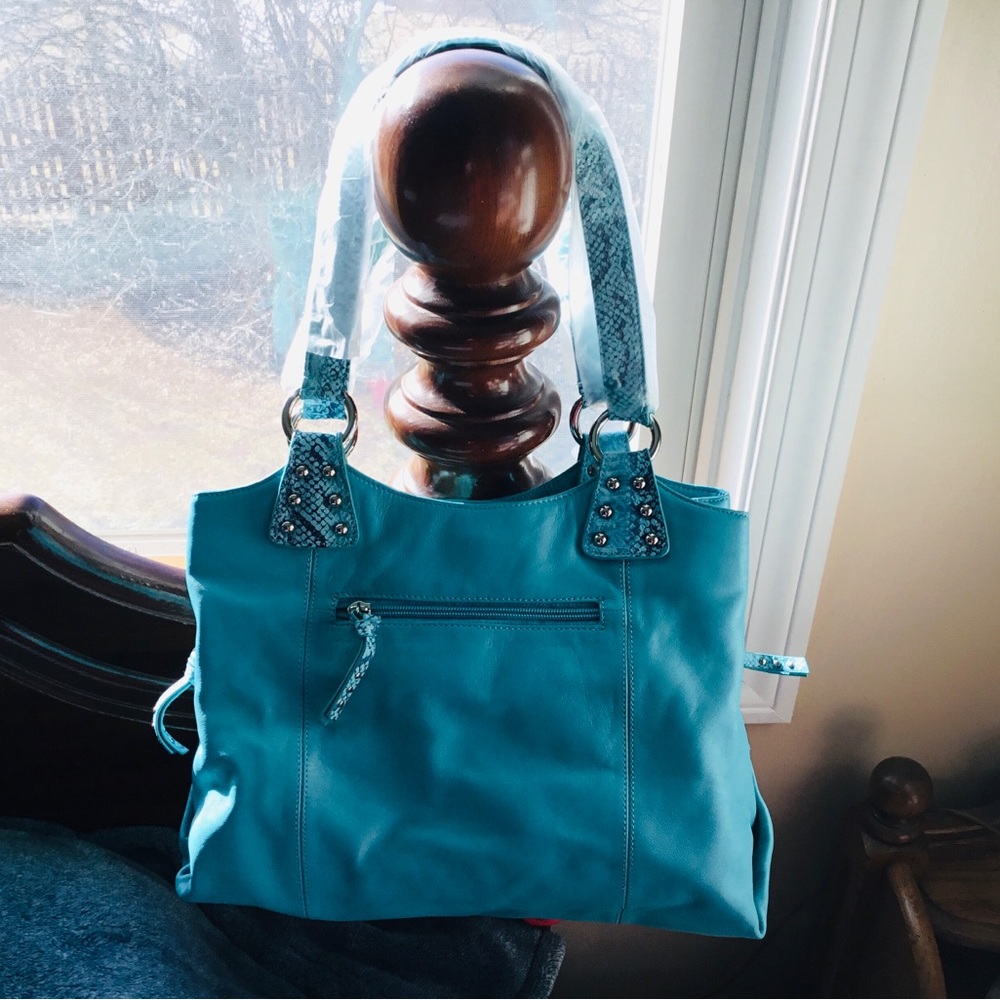 Carlos Falchi Vintage Leather Bag NWOT - Picture 3 of 13